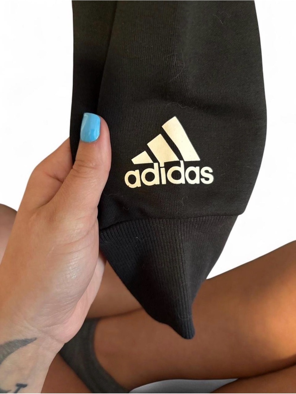 adidas Black TEAM ADIDAS Pullover Sweatshirt - Picture 5 of 7
